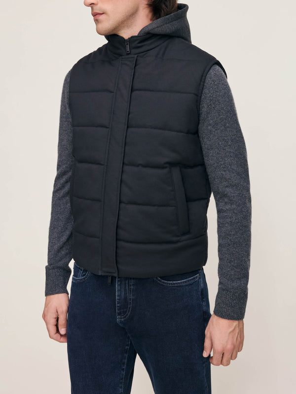 Dl1961 Padded Vest Black Onyx