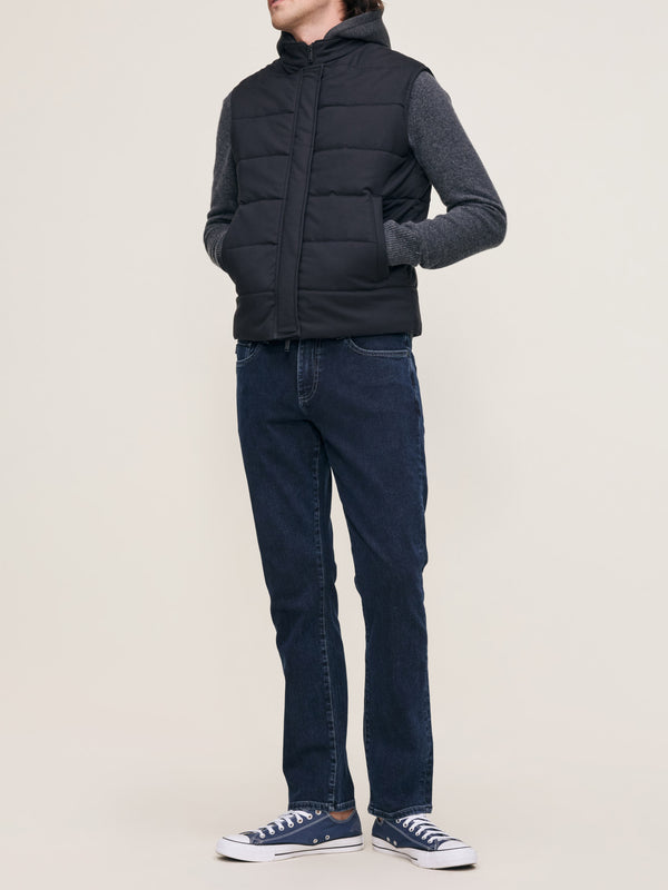 Dl1961 Padded Vest Black Onyx