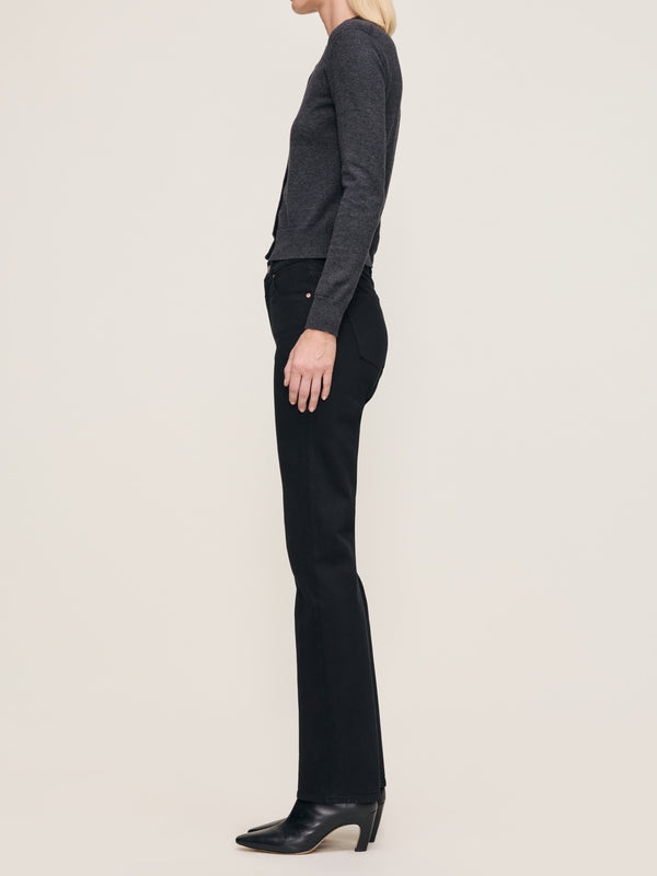 Dl1961 Patti Straight High Rise 31" Jeans Black