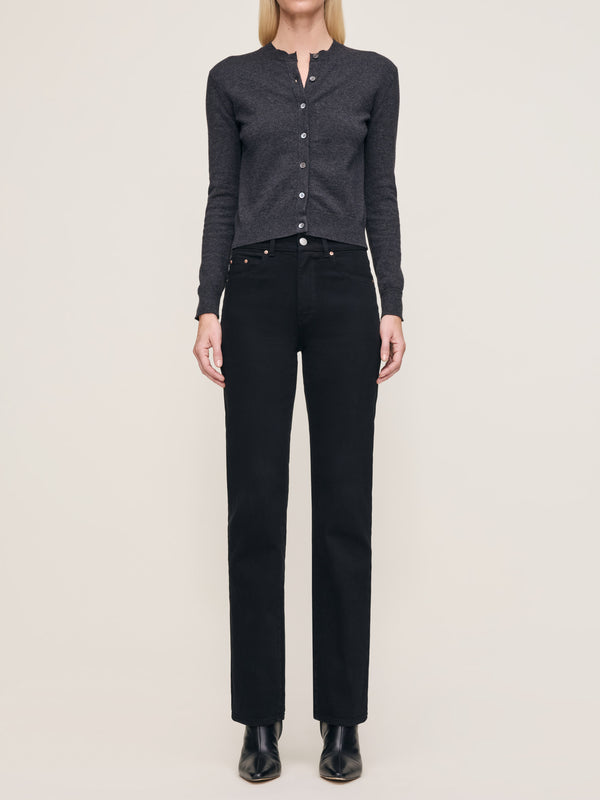 Dl1961 Patti Straight High Rise 31" Jeans Black