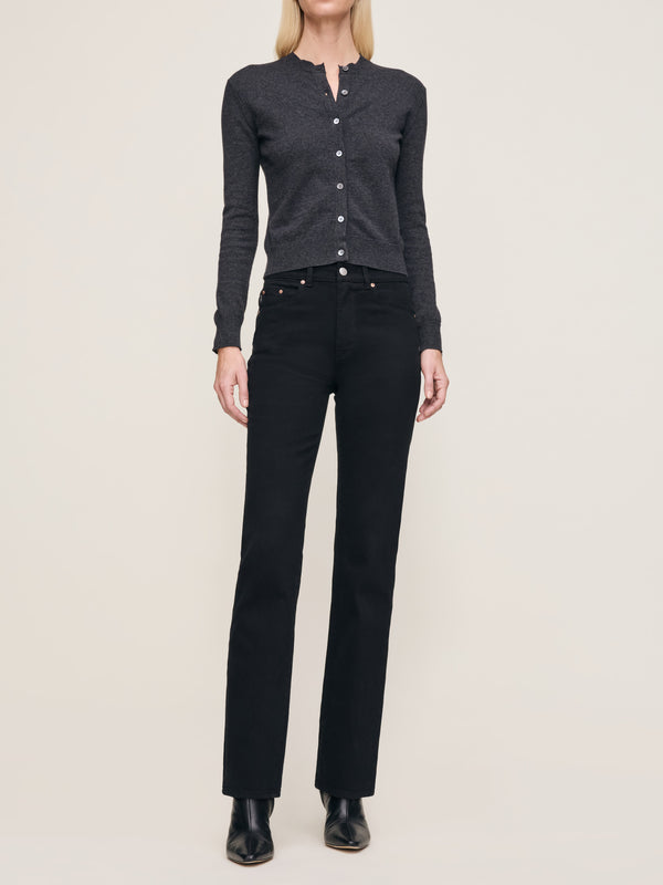 dl1961 Patti Straight High Rise 31" Jeans Black