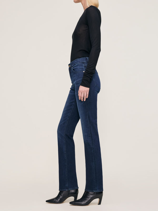 Dl1961 Patti Straight High Rise 31" Jeans Blue Cave