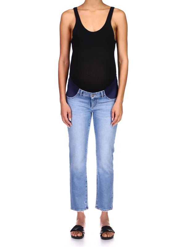 dl1961 Patti Straight Maternity Vintage Jeans Reef