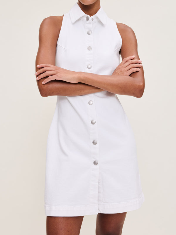 Dl1961 Payton Denim Dress Mini White