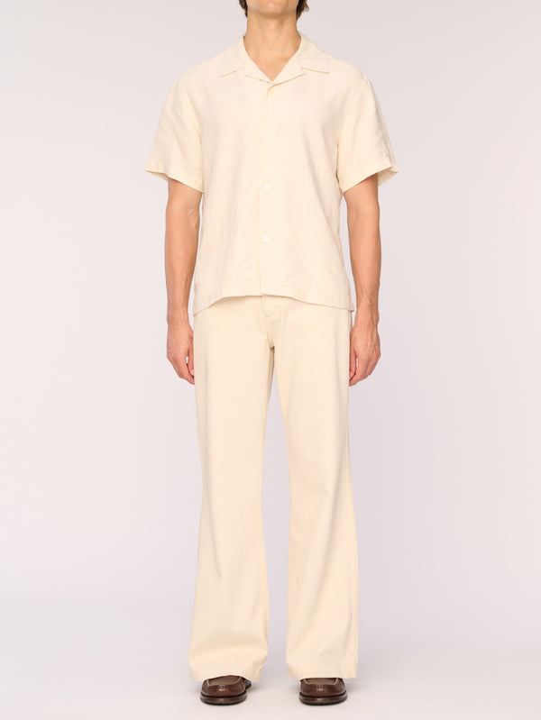 dl1961 Rhodes Relaxed Boot Jeans Flax