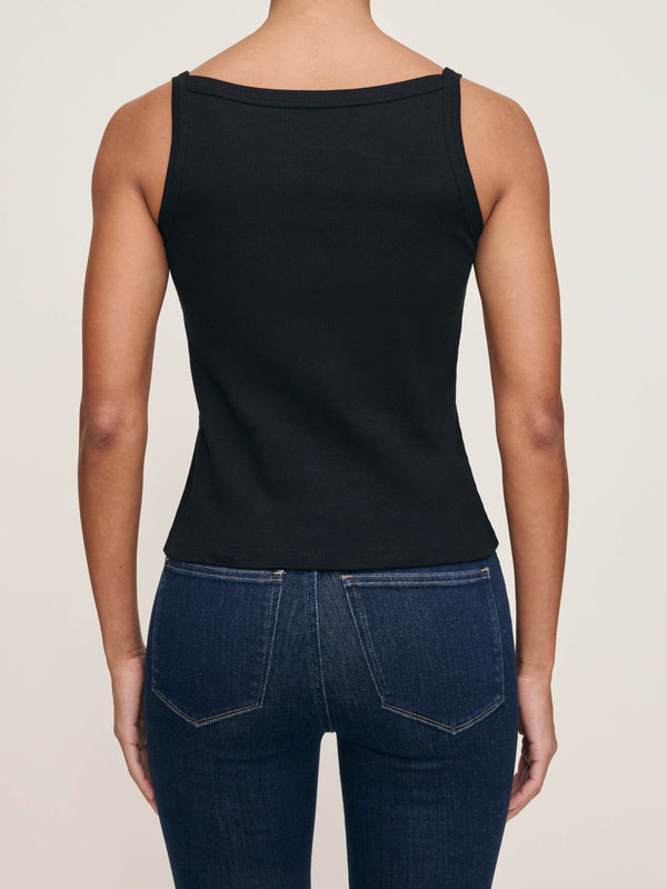Dl1961 Ribbed Tank Black