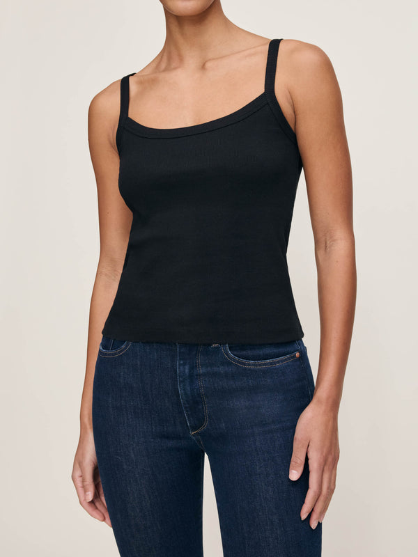 dl1961 Ribbed Tank Black