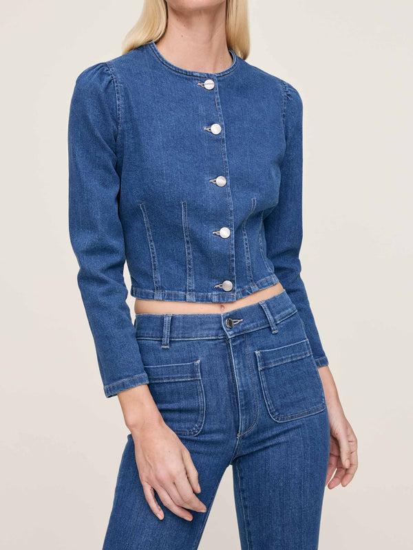 Dl1961 Sculpted Top Blue Water