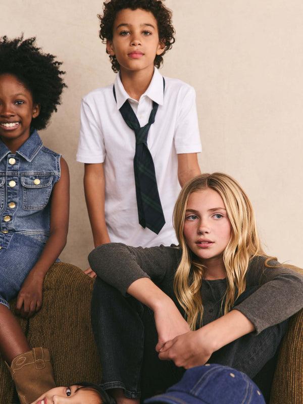 dl1961 Short Sleeve Polo White