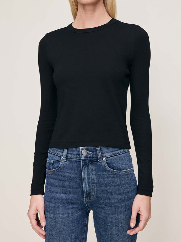 dl1961 Shrunken Tee Black