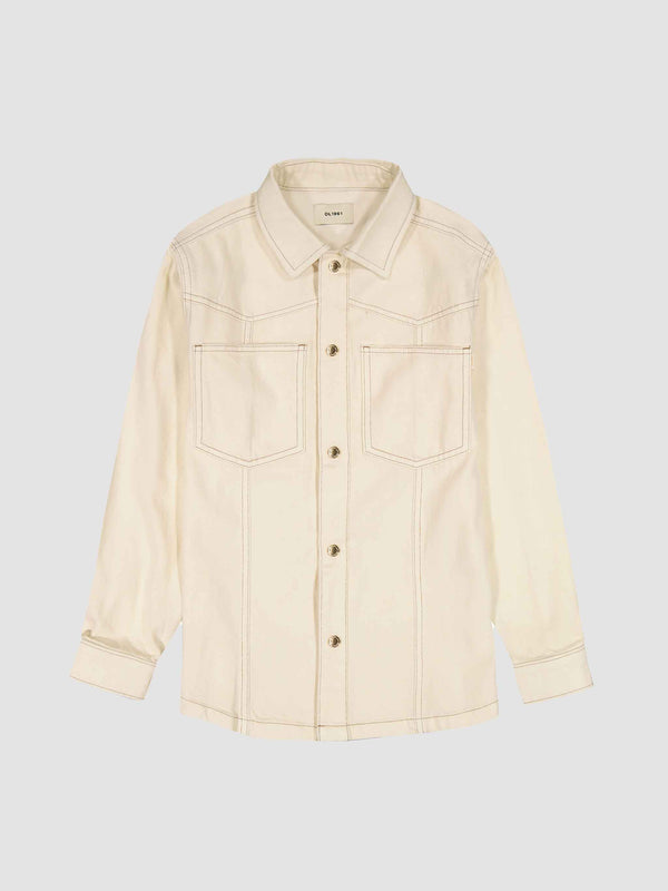 dl1961 Simona Dress Long Sleeve Manilla