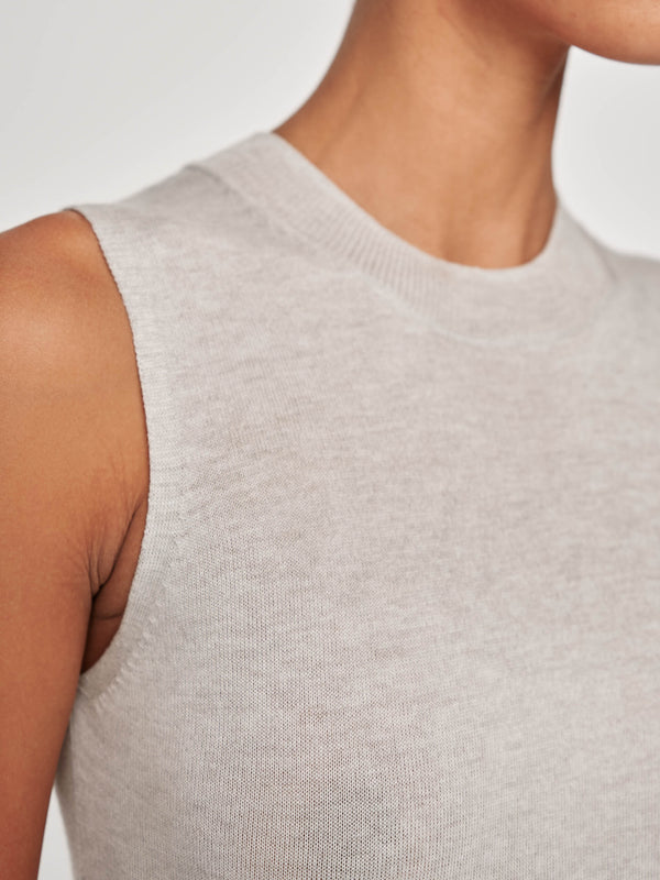 Dl1961 Sleeveless Crewneck Lather