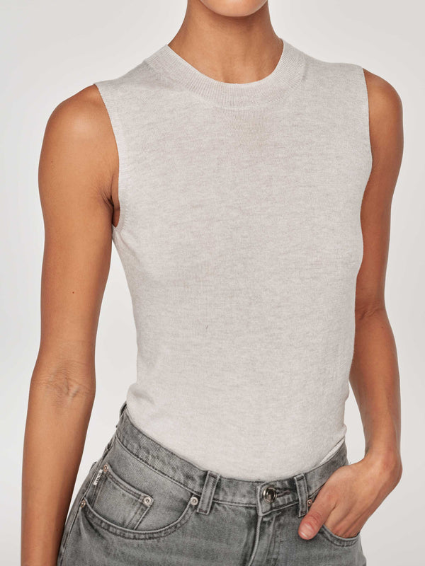 dl1961 Sleeveless Crewneck Lather