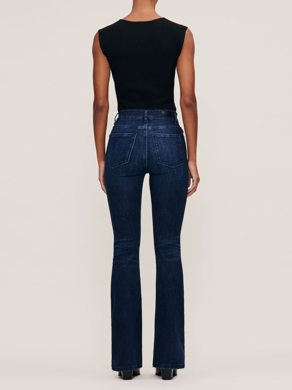 Dl1961 Square Neck Top Instasculpt™ Rib Black