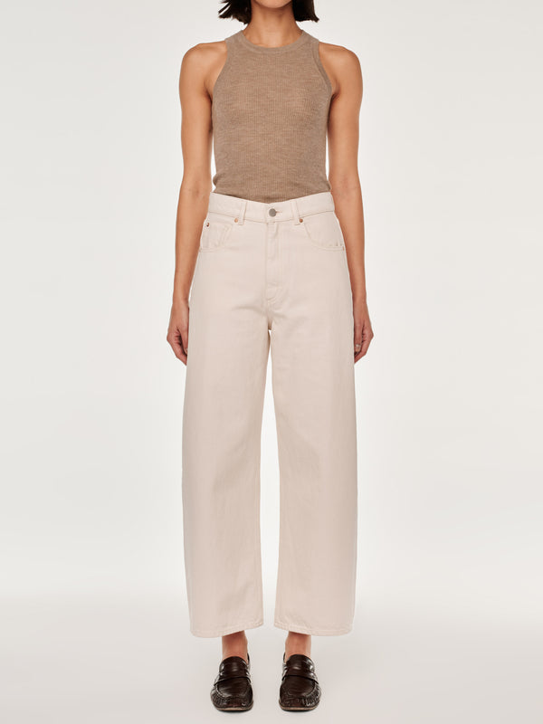 dl1961 Taylor Barrel Ultra High Rise 27" Jeans Flax