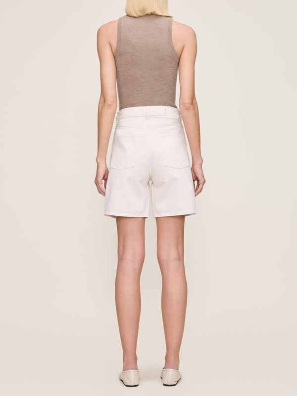 Dl1961 Taylor Jean Shorts Ultra High Rise 7" Flax