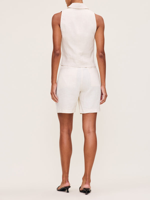 Dl1961 Taylor Short Ultra High Rise 7" Flax Linen