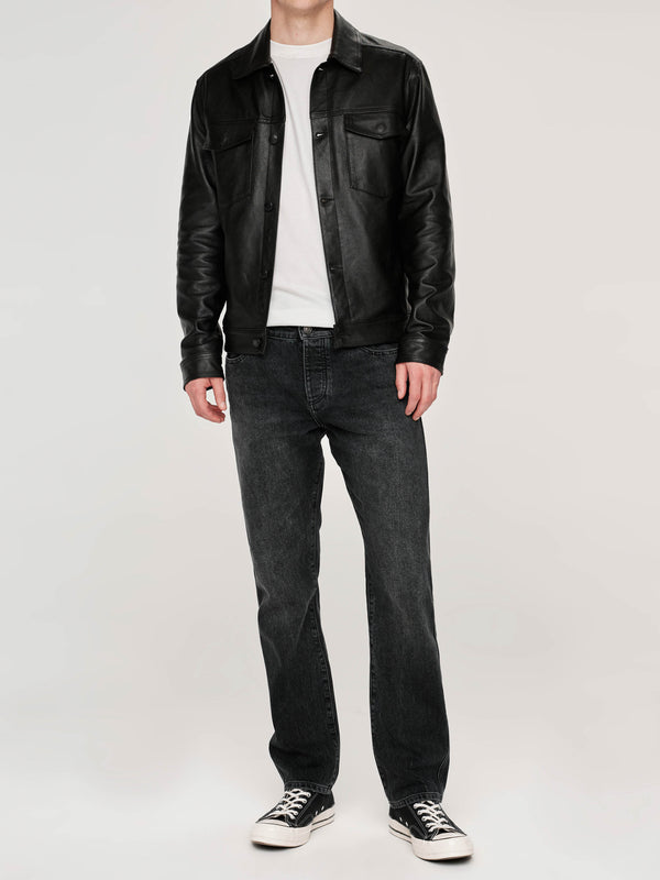 Dl1961 Vaughn Trucker Jacket Obsidian (Black)