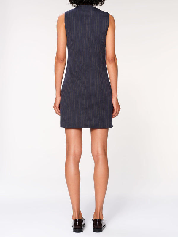 Dl1961 Vest Dress Mini Pinstripe