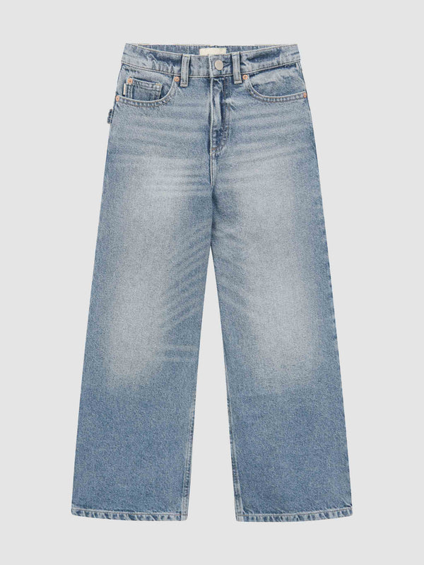 dl1961 Zeke Wide Leg Jeans Aged Mid