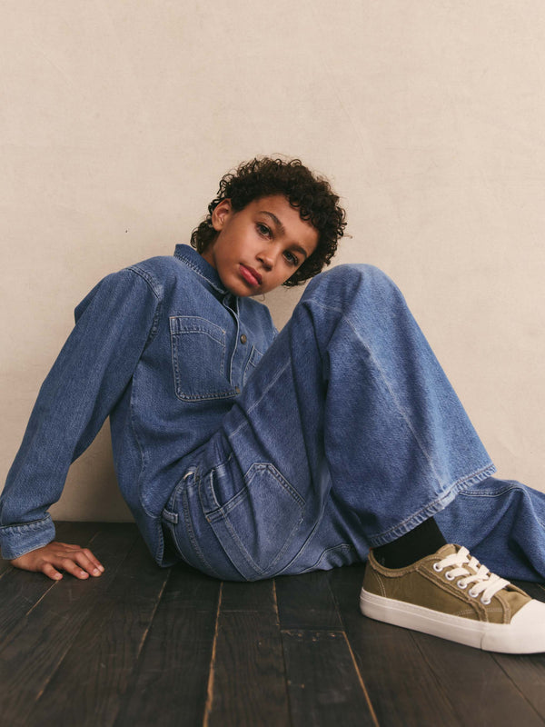 dl1961 Zeke Wide Leg Jeans Great Falls