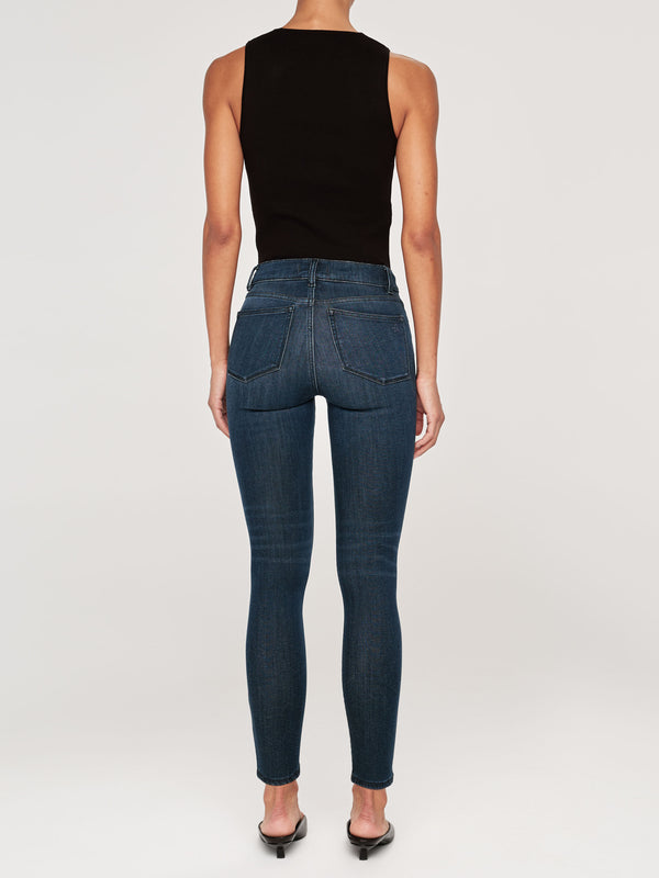 Dl1961 Farrow Skinny High Rise Instasculpt Ankle Jeans Dark Indigo