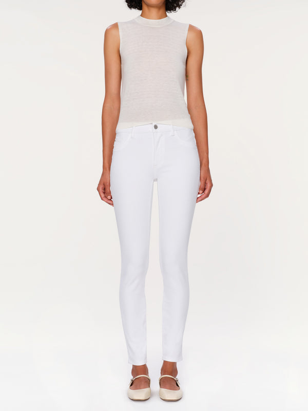Dl1961 Florence Skinny Mid Rise Instasculpt Ankle Jeans Milk