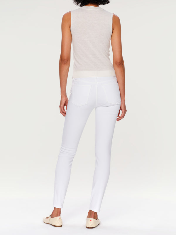 Dl1961 Florence Skinny Mid Rise Instasculpt Ankle Jeans Milk