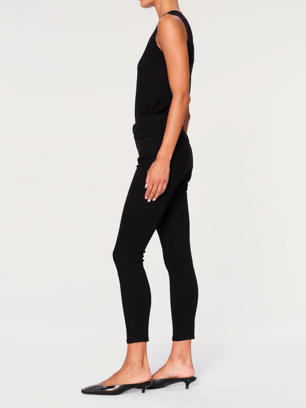 Dl1961 Florence Skinny Mid Rise Instasculpt Crop Hail