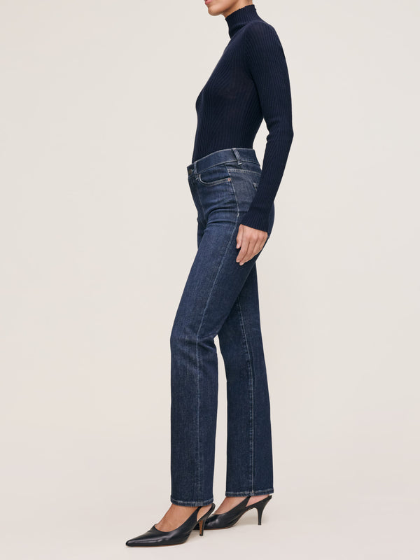Dl1961 Halle Straight High Rise Instasculpt™ 29" Jeans Crescent Harbor