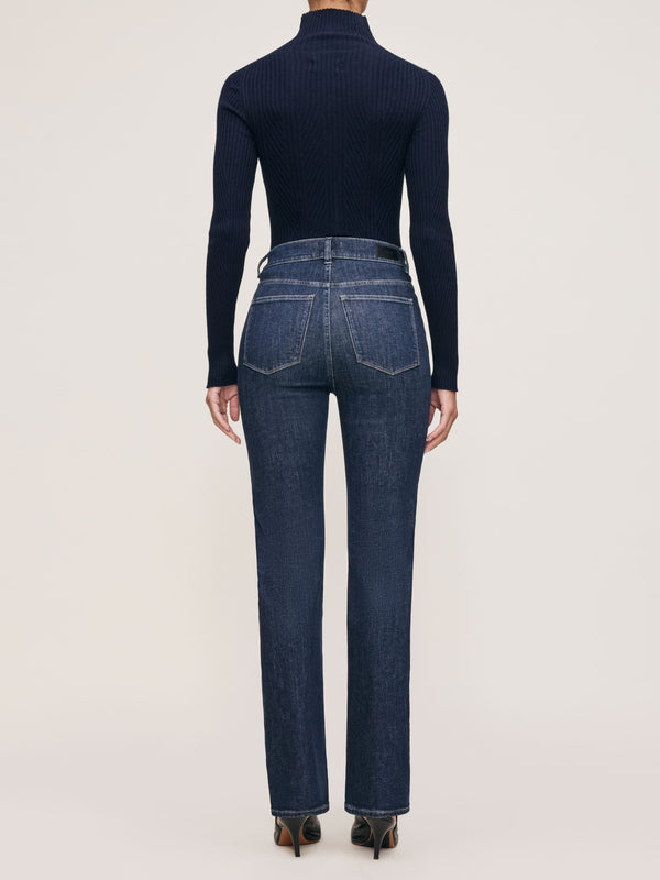 Dl1961 Halle Straight High Rise Instasculpt™ 29" Jeans Crescent Harbor