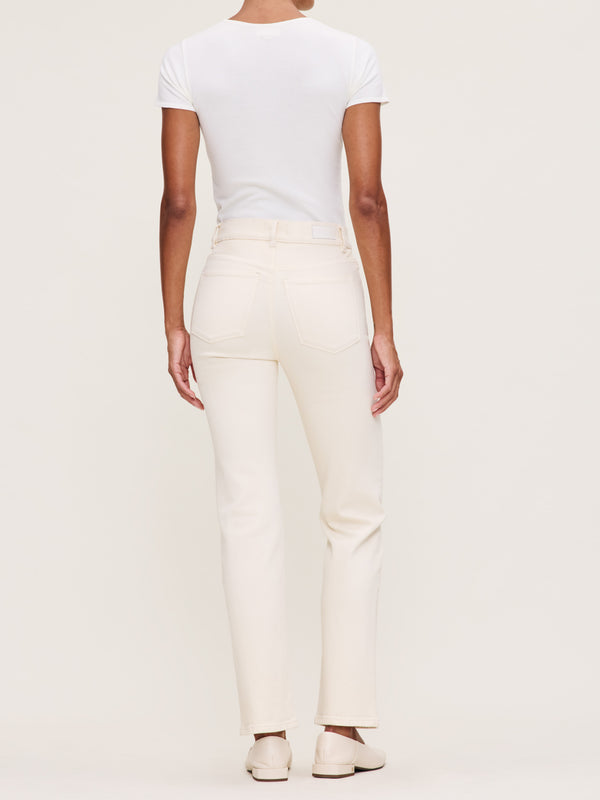 Dl1961 Halle Straight High Rise Instasculpt™ 29" Jeans Ecru