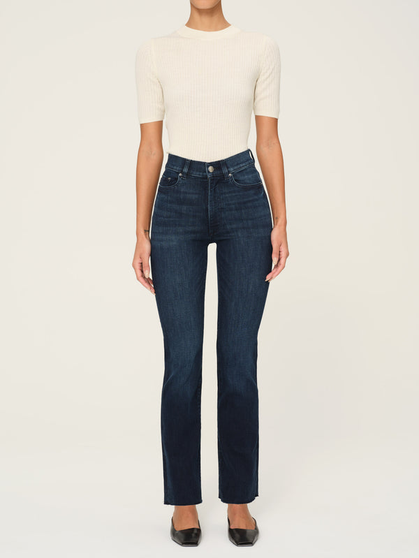 Dl1961 Halle Straight High Rise Instasculpt™ 29" Jeans Mediterranean
