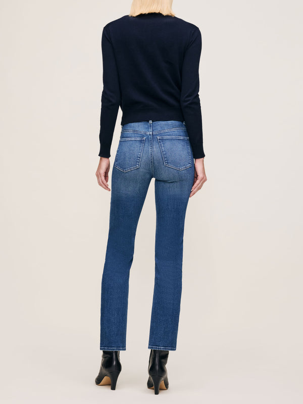 Dl1961 Halle Straight High Rise Instasculpt™ 29" Jeans Oceanside