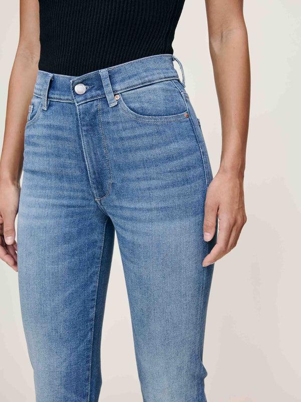 Dl1961 Halle Straight High Rise Instasculpt™ 29" Jeans Palm Springs Clean