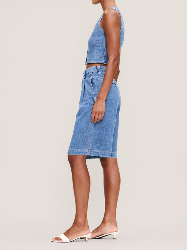 Dl1961 Hepburn Jean Short High Rise Pleated 12.5" Great Falls