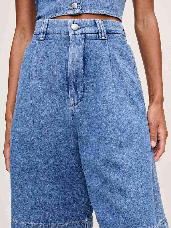 Dl1961 Hepburn Jean Short High Rise Pleated 12.5" Great Falls