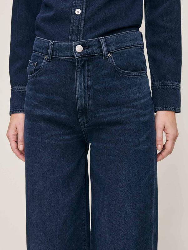 Dl1961 Hepburn Wide Leg High Rise 32" Jeans Crater Lake
