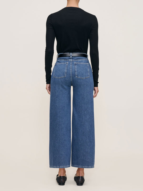Dl1961 Hepburn Wide Leg High Rise Ankle Jeans Del Ray