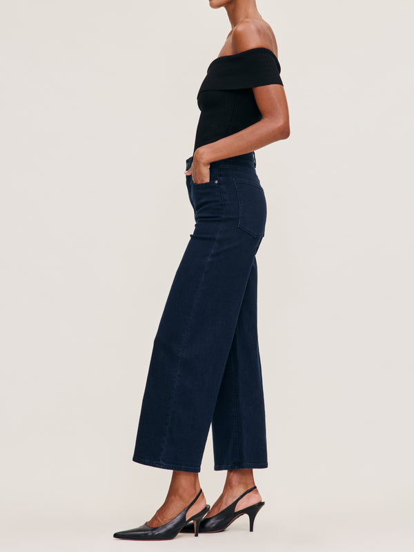 Dl1961 Hepburn Wide Leg High Rise Ankle Jeans Flatiron