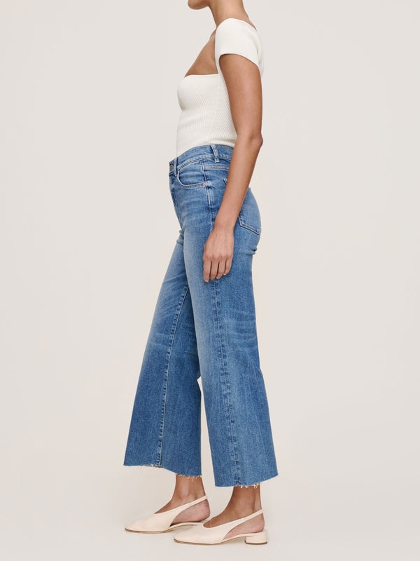 Dl1961 Hepburn Wide Leg Petite High Rise 25" Jeans Driggs