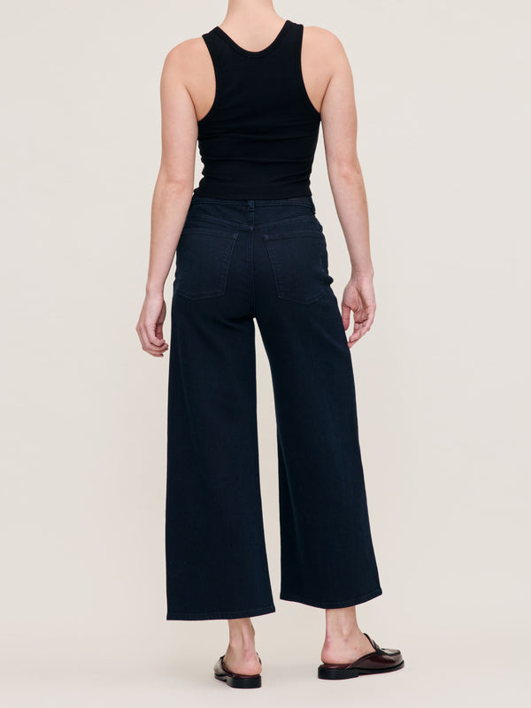 Dl1961 Hepburn Wide Leg Petite High Rise 25" Jeans Flatiron