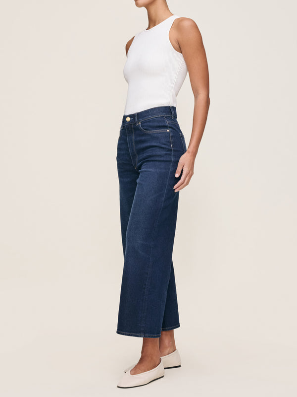 Dl1961 Hepburn Wide Leg Vintage Jeans Mediterranean