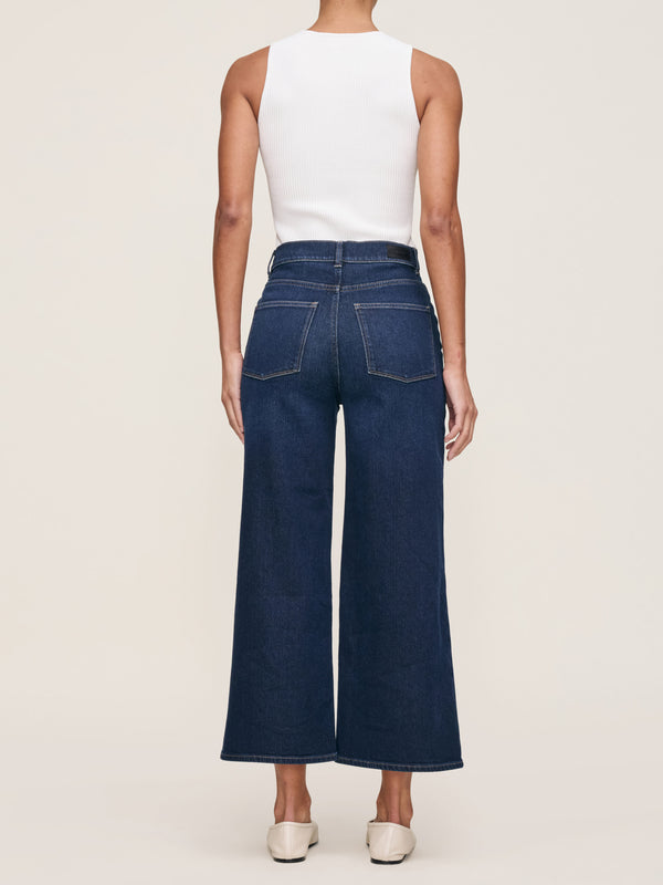 Dl1961 Hepburn Wide Leg Vintage Jeans Mediterranean