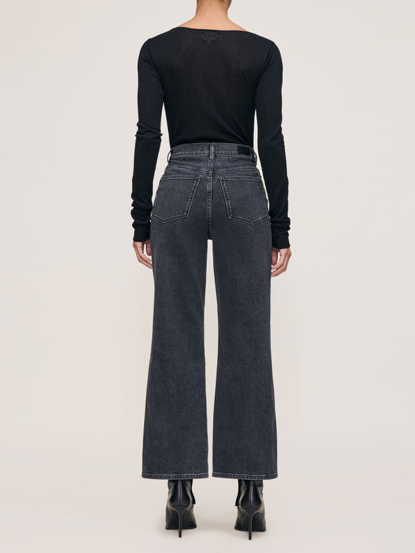 Dl1961 Karmine Refined Wide Leg High Rise 28" Jeans Nightshade