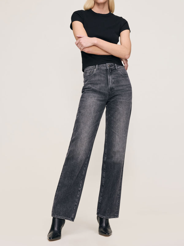 dl1961 Karmine Refined Wide Leg High Rise 31" Jeans Nightshade