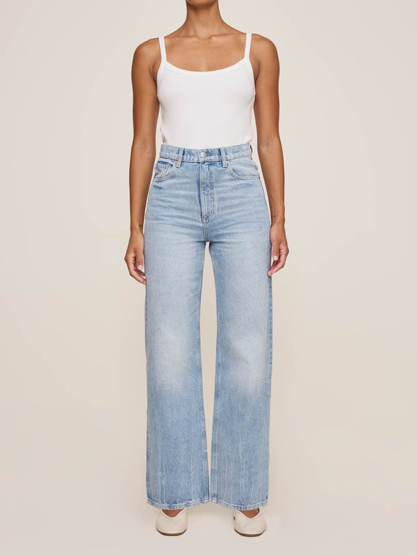 dl1961 Karmine Refined Wide Leg High Rise 31" Jeans Vintage Light