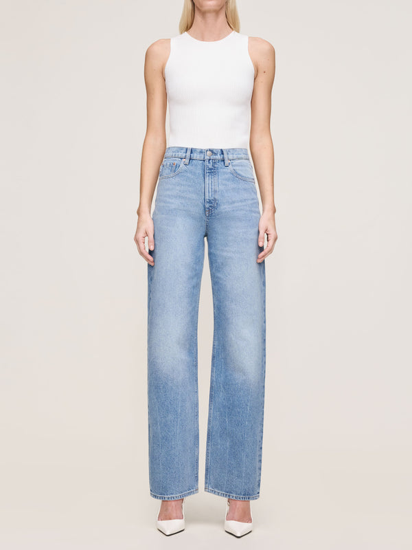 Dl1961 Karmine Refined Wide Leg High Rise 31" Salt Lake