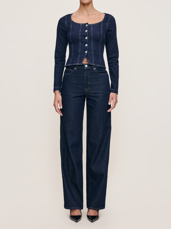 dl1961 Kaylen Soft Curve High Rise 32" Jeans Night Out