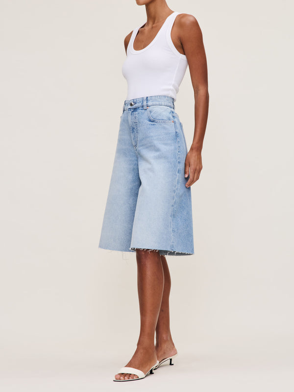 Dl1961 Lucila Jean Short Ultra High Rise 13.75" Vintage Light